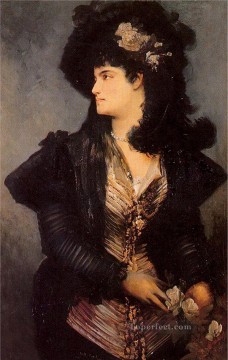 ハンス・マカート Painting - 女性の肖像画 学者 ハンス・マカート